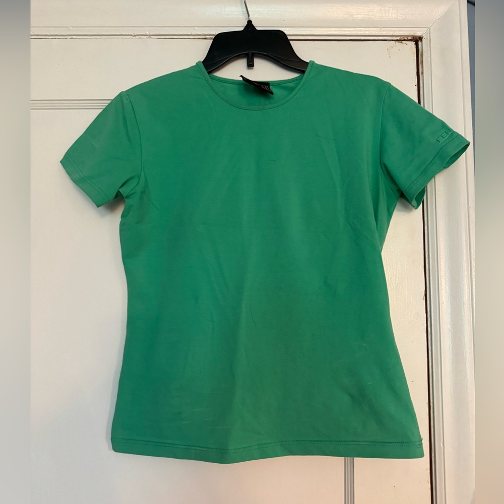 Fendi TShirt in bright green-runs smaller